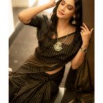 Anukreethy Vas Instagram - There was a magnificent human Shining brightly behind her shy :) . . . Saree & Blouse: @kaarigai.sarees Photographer @camerasenthil MUA @jeevithamakeupartistry . . #saree #southindian #tamilponnu #blacksaree #black #trendingreels #traditional @timestalent #missindia2018 #anukreethyvas #kollywood #kollywoodcinema #kollywoodactress #portfolio Chennai, India