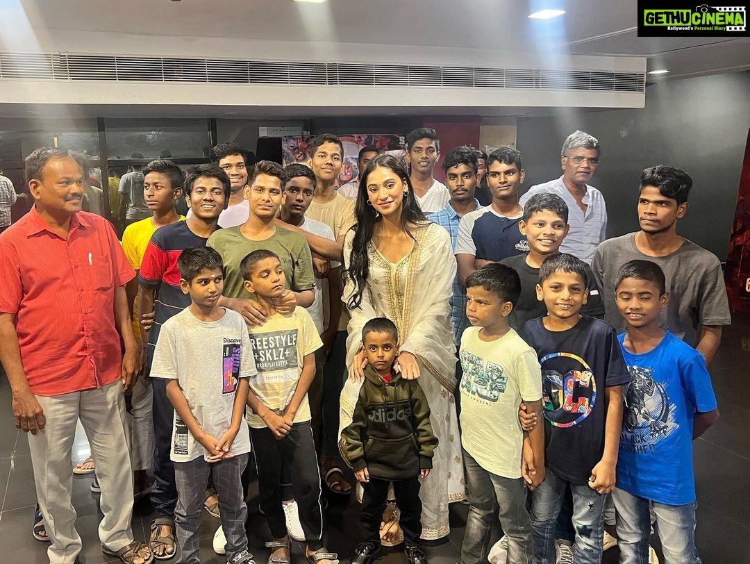 Anukreethy Vas Instagram - I got the opportunity to watch my movie DSP with our orphanage kids and I couldn’t have asked for anything better ❤️🫰🏼 . WATCH DSP IN YOUR NEAREST THEATRES FROM TODAY💥 . Jewellery @mspinkpantherjewel Styled by @swathi__ramakrishnan . @actorvijaysethupathi @ponramvvs @ksubbaraj @immancomposer @kaarthekeyens @kalyanshankar @anukreethy_vas @stonebenchers @vivekharshan @Venkatesh7888 @dineshkrishnanb @veerasamar @kumar_gangappan @sherif_choreo @Dineshsubbaraya1 @radhikassiva @tuneyjohn @vijaytvpugazh @vijaiMuthupand1 @onlynikil @pavsone @ashoknarayanan14 @timestalent @inder.sagoo @rishubartaria . #anukreethyvas #vjs46 #dsp #kollywood #tamilcinema AGS Cinemas