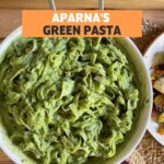 Aparnaa Bajpai Instagram - Carbs? We love carbs! This pasta from @aparnaabajpai comes with two added sources of protein. Perfect for your post weekend workout sesh💪 Aparna's Green Pasta🌱 Ingredients: 250g spaghetti or linguine pasta 1 cup boiled peas 1 cup fresh parsley 150 gm silken tofu 1 tsp chopped garlic 1 tablespoon olive oil Salt, pepper and Italian seasoning to taste 2 tbsp almond or any other plant milk How to make: -Boil pasta till al dente -Bend boiled peas, fresh parsley and silken tofu with salt, pepper and plant milk to get a smooth creamy paste for your pasta. Although, you don’t need to blend too much as silken tofu melts easily just like cheese:) -Heat olive oil in a pan, add the garlic. -Cook it for 2 minutes. Don’t let the garlic turn brown, just mildly cooked. -Add the spaghetti and the paste. -Quickly toss, fold and add the Italian seasoning. -Remove from heat and serve with a drizzle of olive oil, garnished with parsley.