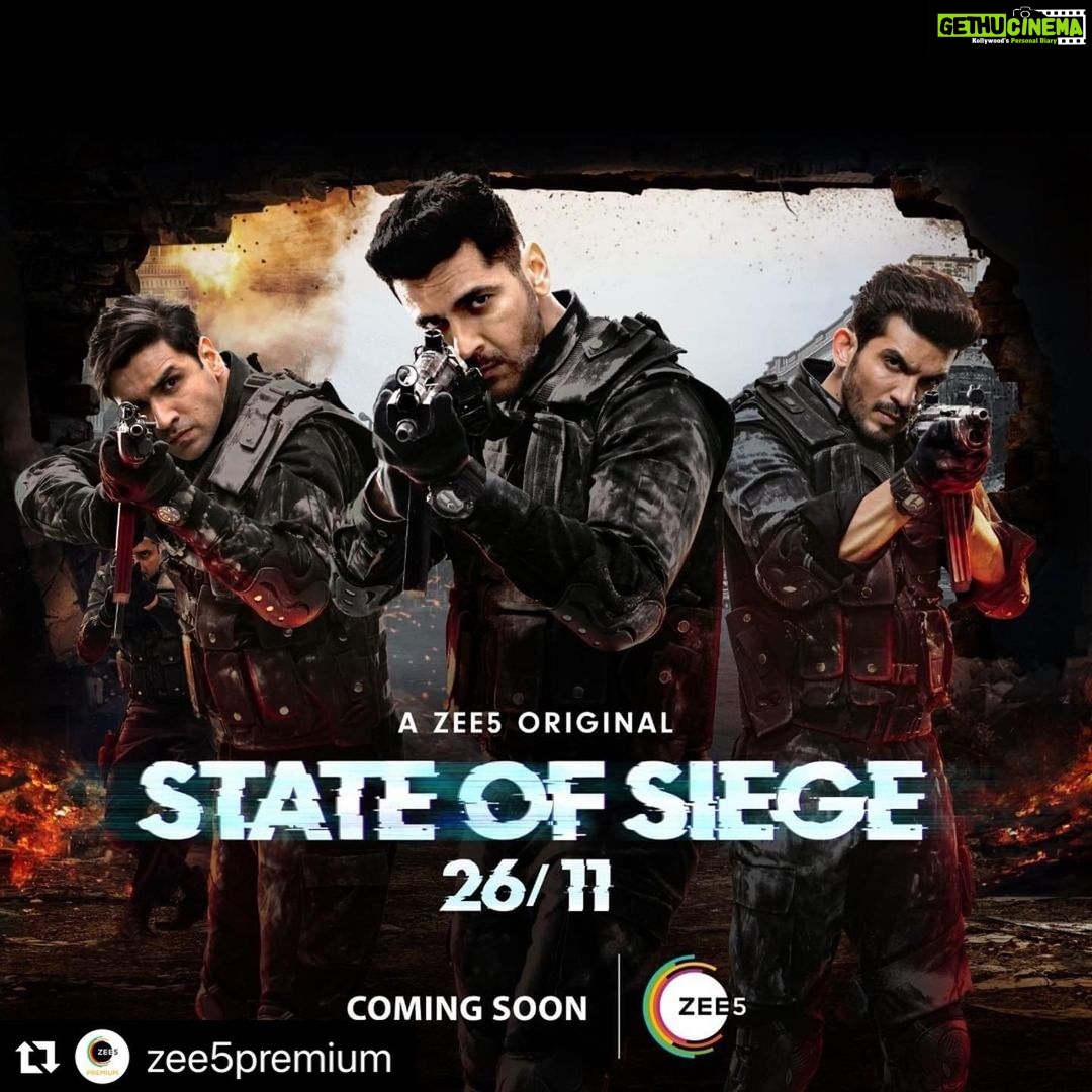 Arjan Bajwa Instagram - #Repost @zee5premium with @make_repost ・・・ The Black Cats will be in action shortly, so you can know the #TheUntoldStories. ETA: #ComingSoon #StateOfSiege2611 #AZEE5Original . . @iarjanbajwa @arjunbijlani @vivekdahiya @sidkapoor14 @purohitdigvijayofficial @anubhav.k.srivastava @taraalishaberry @sid.makkar @khalidajan @thereal_mukuldev @sonurandeepchoudhary #SandeepUnnithan @iamabhimahendru @naren_kumar09 @vikram_gaikwad46 @vipuldeshpande_official @jasonshah @suzannebernert @iam_puneetjhajharia1 @sanjay.gurbaxani @instantsachin @meanujsharma @waqqi.gem @milxind @mughalaliiofficial @manhunt1983 @nijumahesh @roshni_sahota @srishti__jain @contiloepictures #StateOfSiege2611OnZEE5 #SOS2611 . .