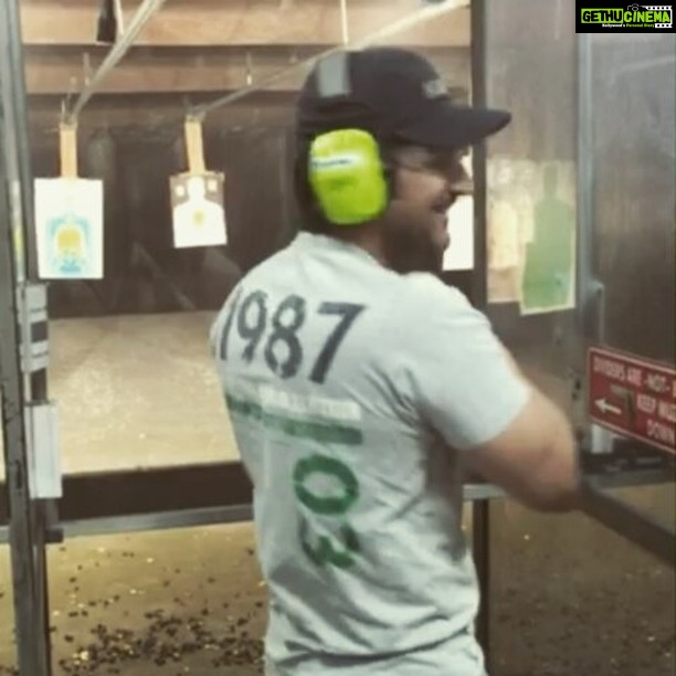 Arjan Bajwa Instagram - If you break into my house just know, I don't call 100 ..... #ShootingRange #Guns #TargetShooting #carbine #legendaryweapons #.30calibre #deadlyrifles #worldwarweapons #jattdibandook #guns #rifles