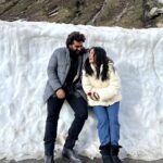 Arjun Kapoor Instagram - Saw snow, felt cute, might delete later (not) #LadyAndTheLadyKiller @bhumipednekar #GoodMorning #TheLadyKiller #Love #Hills #Manali