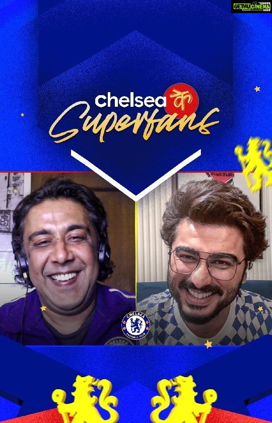 Arjun Kapoor Instagram - Bollywood + @Chelseafc 📽️⚽ Full of stories, laughter and happy memories, the latest episode of Chelsea ke Superfans features writer, director and a true Blue @gauravvkchawla Watch the full episode on Chelsea's Facebook Page 🔵 #CFC #ChelseaFC #KTBFFH