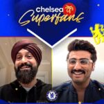 Arjun Kapoor Instagram - Some fascinating 🇮🇳 Football stories ⚽ Catch me in conversation with one of India's well-known football agents, @baljitrihal on the new episode of Chelsea Ke Superfans 🙌 Watch the full episode on Chelsea's Facebook Page 🔵 . . @chelseafc #CFC #KTBFFH #ChelseaFC