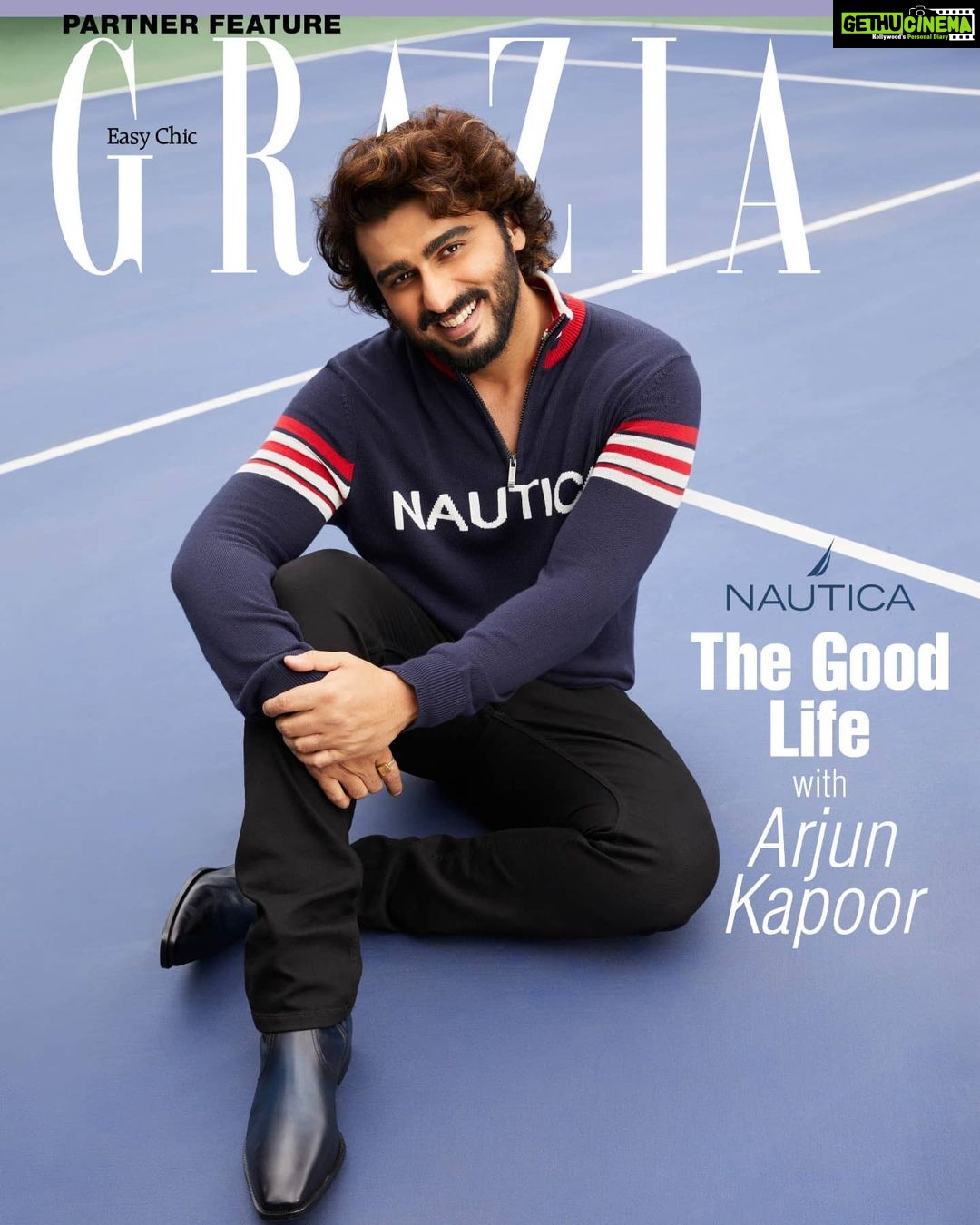 Arjun Kapoor Instagram - Livin’ the good life by chillin’ in @nautica.in for @graziaindia @nautica Photographer: @taras84 Stylist: @nikitajaisinghani Hair: @aalimhakim , assisted by: @bashirsayyed.hair Makeup: @vickybanatkar