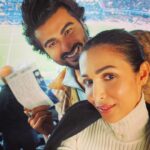 Arjun Kapoor Instagram - Ticked off the bucket list thanks to everyone at Chelsea FC... being able to take her to a @chelseafc game at the bridge !!! We won 3-0 & I had someone next to me to celebrate it with !!! (swipe right) 😉 @malaikaaroraofficial Stamford Bridge SW6, Fulham Road, London, UK.