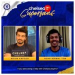 Arjun Kapoor Instagram - It was an honor talking to Calicut-born athlete, @noah_nirmal_tom, about his @olympics journey and his @chelseafc fandom in the latest episode of Chelsea ke Superfans! 💙🇮🇳 #CFC #Chelsea #CFCInd
