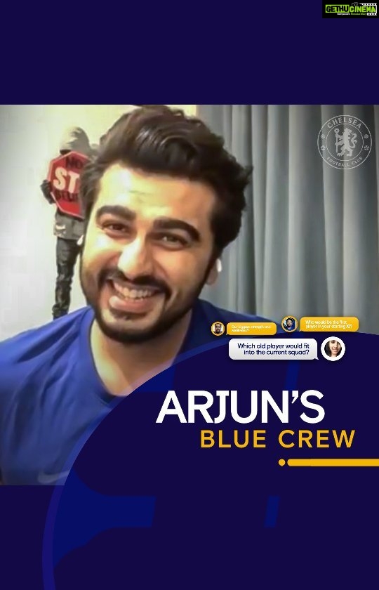 Arjun Kapoor Instagram - “Who from Chelsea would you like to quarantine with?” “Jose Mourinho”💯 Also find out my thoughts on Indian Football and which Chelsea player I would cast in a Bollywood film😂 Thank you to all the fans who sent in their questions and don’t forget to watch the full episode on The 5th Stand App now. #CFC #ChelseaFC #KTBFFH @chelseafc