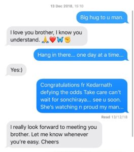 Arjun Kapoor Instagram - 18 months ago... My last msg to him was when he posted about his mom a week after the release of Kedarnath. He was missing her I assume while the movie was being celebrated. 
I didn’t know him well enough though our paths crossed at yrf, events & screenings every now & then. I can’t say I understood what made him make this choice. I can say I felt the pain he did about losing his bearings & feeling that void of his mother. I hope ur in a better & happier space my friend. I hope u have found ur peace. We will all wonder & try & make sense of what happened today. I just hope & pray that when the circus settles down we as a society in due course realise ur choice wasn’t driven by one singular moment or thing but a culmination of so much that defines a human being not just by the profession u were in. Rest my dear brother Sushant you are now I hope at peace.