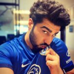 Arjun Kapoor Instagram - Thank you @chelseafc for my new kit for next season! I will be wearing it today as I cheer the boys on vs Wolves, let's get that top four finish! 💪 #KTBFFH