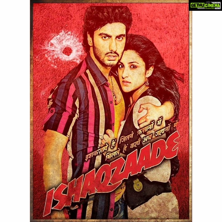 Arjun Kapoor Instagram - Iss saal, chokra hua ghar baithe baithe jawaan 😛 #8YearsOfIshaqzaade @parineetichopra @yrf @shanoosharmarahihai the