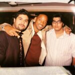 Arjun Kapoor Instagram - Just hanging out with my boys. The fresh prince @willsmith himself looking spiffy as ever back in the day when he visited what seems like eons back & @kunalrawaldstress in a rare image wearing a tie... Side note - the vertical strips really didn’t do justice to the fine physical specimen that I was.