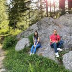 Arushi Sharma Instagram - Hiking is a bit like life: The journey only requires you to put one foot in front of the other…again and again and again. And if you allow yourself the opportunity to be present throughout the entirety of the trek, you will witness beauty every step of the way, not just at the summit esp when you have a good company. I love you Papa ♥ ♥ ♥ Beautiful Himachal & Barot valley