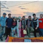 Arushi Sharma Instagram - Terrace, hum sab aur sunset🌅 Can we please go back and do this all over again? #LoveAajKal #memoriesfromudaipur Udaipur, Rajasthan