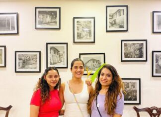 Arushi Sharma Instagram - 🤍+🤍+🤍=❤️ @nikita_vishwani @oshu_kapil Fort Kochi