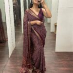 Arya Instagram - Saree obsession is for REAL 😮🥶❤️ Draped in @kanchivaram.in 😍 #sareelovers #obsessed #sareestyle #draped #sixyardsofbeauty #fashionista #trends #makeup #dressup #loveforfashion #aryabadai