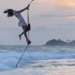 Ashika Ranganath Instagram - Found this video in my gallery.. So a few years ago when I had been to Srilanka on a holiday.. was walking by the beach n found people swinging by the beach n it looked so coool! So, why not try my hands on.. Must say one of the best experiences! Felt like a kid :) P.s not as easy as it looks, requires a lot of arm strength n balance! #throwback #srilankadiaries Sri Lanka - Galle