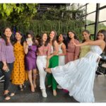 Ashika Ranganath Instagram - So here’s to what happens when you casually dress up for a birthday lunch & all of your friends throw up a big surprise party! I know it’s too cliche to say I’m lucky to have these people around but trust me this is my world & they’ve always stood by me 🤍 Each of them are differently related to me but for me they all came together as one. Can’t forget this day. ( Few are missing though) I love you all & a happy friendship day 🤍