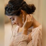 Ashika Ranganath Instagram - For #Madhagaja pre release event Styling @tejukranthi Outfit @anyracouture Make up @urjapatel_artistry Hair @makeover_by_raghu_nagaraj_n Photography @_trip_lenz_ @triplenz_fashionphotography Taj West End, Bengaluru