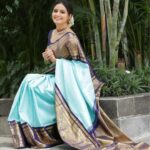 Ashika Ranganath Instagram - In love with this saree 😍 Thank you @nisharakiran for working on this look so much ♥️ Saree @raashadesignhouse Jewellery @lotus_silver_jewellery Makeup @shivugowda2011 Photography @photographer_ajay
