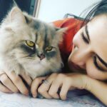 Ashika Ranganath Instagram - All day with this cutie😘 (Don’t forget to notice my chubby cheeks)🐷 PC: @janhvi_gowda