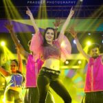 Ashika Ranganath Instagram - Enjoyed performing for #karunadasambrama Colors Kannada... could not meet a lot of you but yeah it was fun seeing such a huge crowd, I was overwhelmed❤️ Outfit: @brundagowda1912 PC: @pradeepmachar