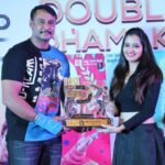 Ashika Ranganath Instagram - Raambo2 100 days celebrations 🎉 I owe this success to you guys who loved my role n encouraged me!! 🤗 To begin with thank you @darshanthoogudeepashrinivas for supporting me from the beginning of my career starting from my first film #crazyboy Muhurtha to 100 days of #Raambo2🙏🏻 I’ve got really amazing people from this team and close to my heart❣ Thank you @tharunsudhir @tmanilkumar5 @sudhakar_s_raj @realsharanhruday @chikkanna_official @arjun_janya_musician @shachinaheggar for making this journey so beautiful! Thanks to my friends n family who stood by me always. 😍 Finally thanks to each one of you who recognised me n it feels amazing to be loved by you all.. keep loving 🥰 I love you guys❤️ . . Wearing this beautiful black n ocean green ombré skirt from @brundagowda1912 💕 PC : @peenyaprasad