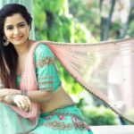 Ashika Ranganath Instagram - Wearing @shachinaheggar .. you know what I look for ♥️that’s the best about you ! Thank you so much ☺️ PC : @photographer_ajay Hair : @gm6.bridalmakeup #Majatalkies #raambo2 #promotions