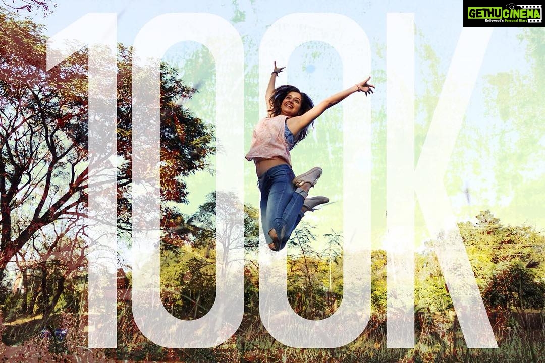 Ashika Ranganath Instagram - Thanks to each one of you for this🙏🏻from 3k to 100k (1,00,000)a lot of people have stood by me .. my friends, troll n meme pages, most importantly my fan pages who have been so wonderful throughout ♥️love you all. Thank you so much 🧡(Sorry if I’ve missed out any names)