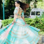 Ashika Ranganath Instagram - Twirl..twirl..twirl 💕 mandatory picture 🙆‍♀️ (Sorry for annoying with the same series) Styling and designing : @shachinaheggar PC : @photographer_ajay Hair : @gm6.bridalmakeup