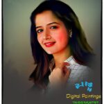 Ashika Ranganath Instagram - Favourite one 💕 thank you Banna digital paintings .. thanks shashikant n Sharath ☺️