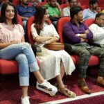 Ashika Ranganath Instagram - Today's pre-release press meet .. #mugulunage 1 day to go ✌🏻🙌🏻 fingers crossed