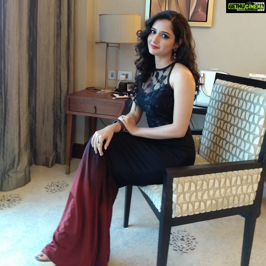 Ashika Ranganath Instagram - Day 1 @siimawards 😍#firstexperience #inabudhabi wearing @arundathi_anjanappa 💕I can't thank you enough darling Abu Dhabi, United Arab Emirates