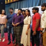 Ashika Ranganath Instagram - Today's pre-release press meet .. #mugulunage 1 day to go ✌🏻🙌🏻 fingers crossed