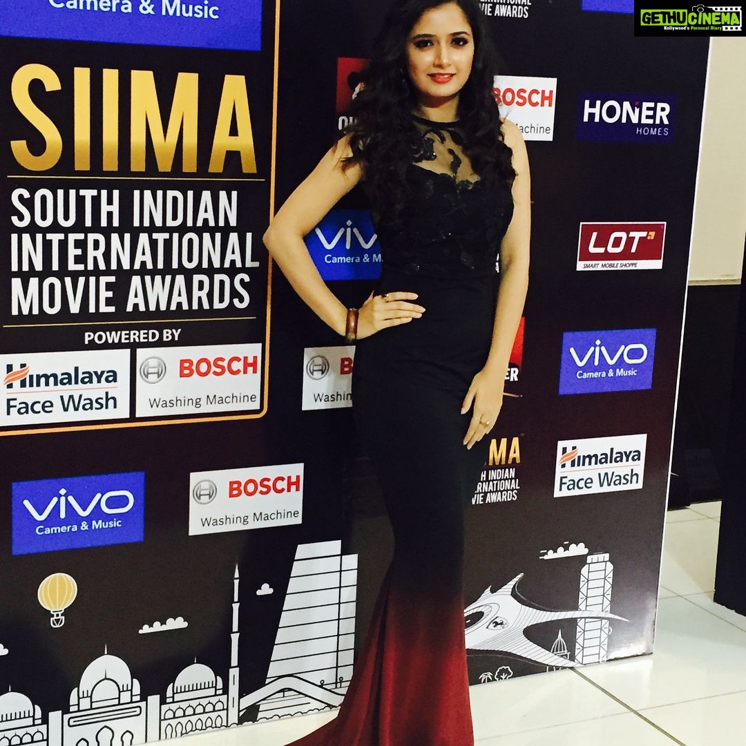 Ashika Ranganath Instagram - Day 1 @siimawards 😍#firstexperience #inabudhabi wearing @arundathi_anjanappa 💕I can't thank you enough darling Abu Dhabi, United Arab Emirates