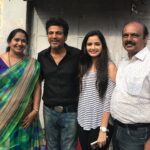 Ashika Ranganath Instagram - During #leader press meet ! I find myself very lucky n proud to have worked with such a superstar .. so much to learn from you sir 😍☺️#shivanna #massleader