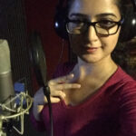 Ashika Ranganath Instagram - Finished dubbing for my cute lil role in #rajukannadamedium ..loved playing it 😍 hope you'll will like it 🙈 #gurunandan #Ashika