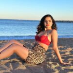Ashu Reddy Instagram - All I need is a coffee and a spray tan!!😍 #ashureddy #sunbathe #beachbaby #losangeles 😎