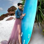 Athulya Chandra Instagram - For the ones who dream of stranger worlds 🌊 .... .... .... Photo Courtesy @aghil_menon Couture @paris_de_boutique Stylist @yedhuu