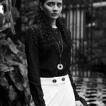 Athulya Chandra Instagram - Luchadora ✴️ .. .. Photo courtesy @aghil_menon Production House @maxxocreative Stylist @yedhuu Costume & accessories @veromodaindia Location @wyte.mist_mountain_club @__maalam__ @abhay_baburaj @i_am_mr_pappaly ❤️🙏 .... .... .... #portraitshooting #monochrome #bwphotography #modelshoot #portraits #veromoda #athulyachandra
