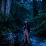 Athulya Chandra Instagram - Water Strider 💚💙 .. .. Photo Courtesy @aghil_menon Production House @maxxocreative Stylist @yedhuu Costume & accessories @veromodaindia Location @wyte.mist_mountain_club @__maalam__ @abhay_baburaj @i_am_mr_pappaly ❤️🙏 .... .... .... #portraitshoot #veromoda