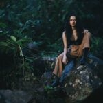 Athulya Chandra Instagram - Water Strider 💚💙 .. .. Photo courtesy@aghil_menon Production House@maxxocreative Stylist @yedhuu Costume & accessories @veromodaindia Location @wyte.mist_mountain_club @__maalam__ @abhay_baburaj @i_am_mr_pappaly ❤️🙏 .... .... .... #portraitshoot #veromoda
