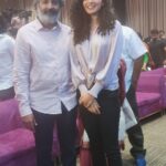 Athulya Chandra Instagram - What more could i ask for ..With the visionary Director @ssrajamouli ❤️🙏🏻 Cyber Conventions