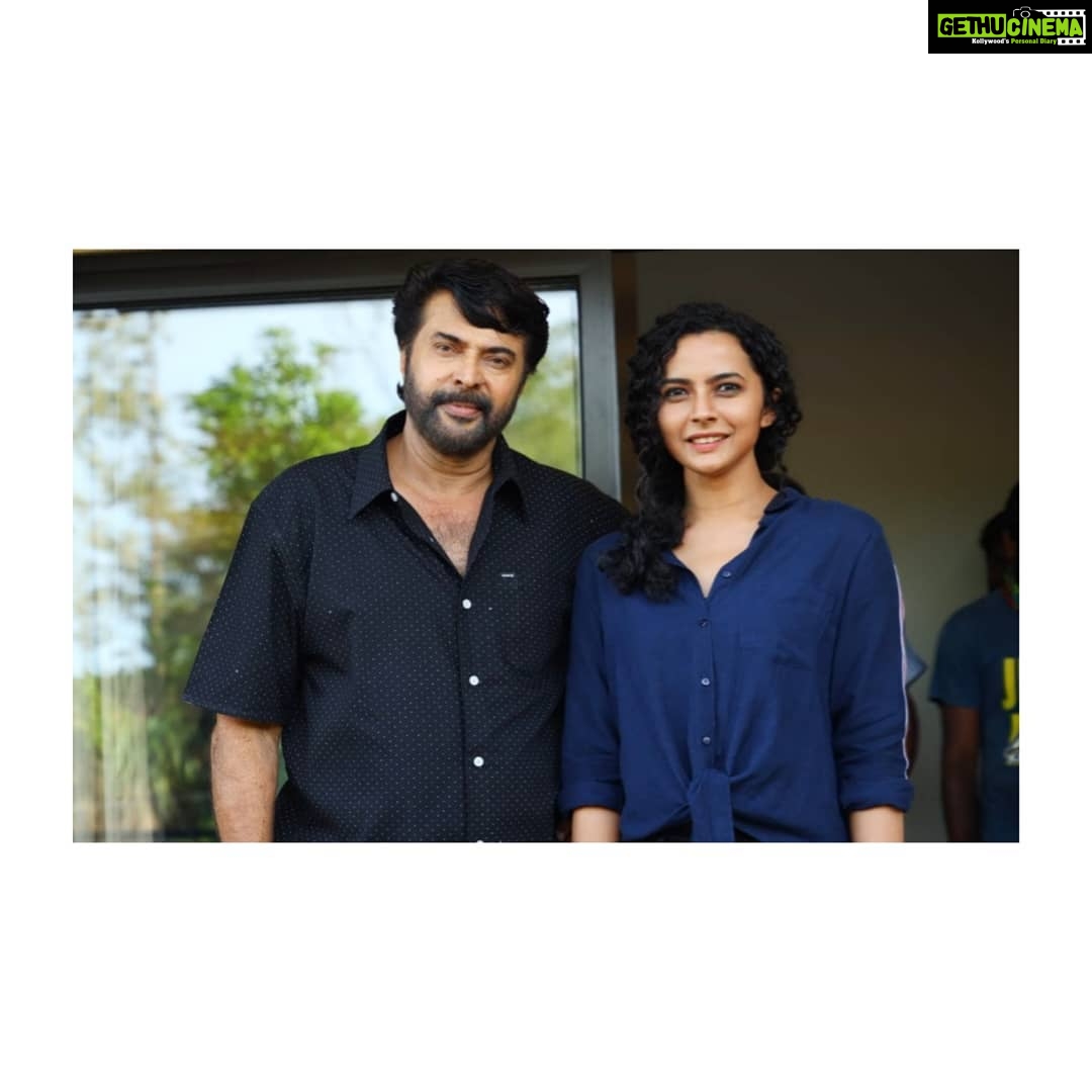 Athulya Chandra Instagram - Birthday greetings to the legend who proved time and age are just numbers 🙌🏻 Thankyou for being such an inspiration❤️ ✨ .. .. .. .. .. .. .. .. .. #ganagadharvan #onset #ikka #mamooka #mammootty #megastarmammootty #mamootty #malayalamcinemas