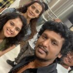Athulya Chandra Instagram - Look who joined us for Gulu Gulu 😎♥️ #gulugulu in theatres near you 🤗🤗 Palazzo