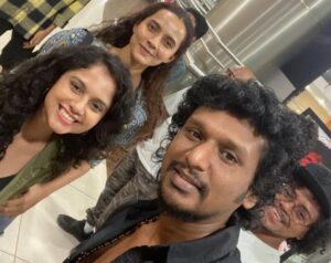 Athulya Chandra Instagram - Look who joined us for Gulu Gulu 😎♥️

#gulugulu in theatres near you 🤗🤗