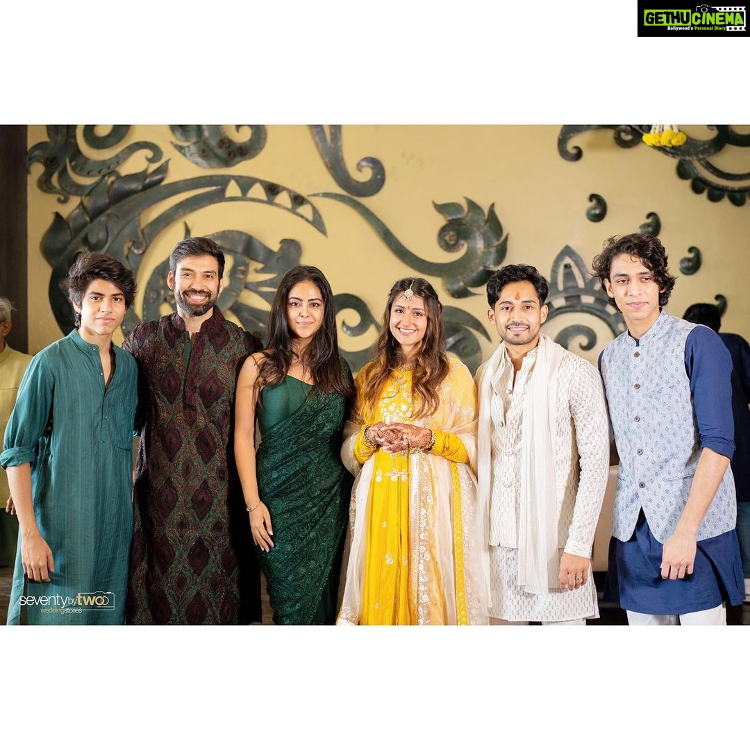 Avika Gor Instagram - My tribe🥹❤️ Celebrating Togetherness ✨ Congratulations @krishnavbhatt & @yellow_flash100 your engagement ceremony was no less than a fairy tale! @vikrampbhatt @shwetaambari.bhatt @_adirajsinghb @arhavirrsingh