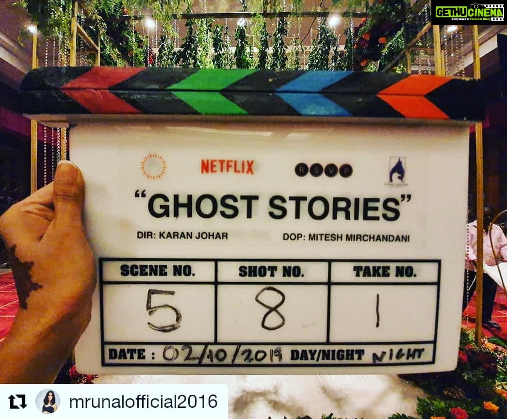 Avinash Tiwary Instagram - So this happened! :) Thank you so much @karanjohar Been hearing the @dharmamovies logo music in my head ever since! #Repost @mrunalofficial2016 (@get_repost) ・・・ This one's really very special... Thank you @karanjohar ❤ . . . . . . . #dreamscometrue @netflix_in @netflix @rsvpmovies @ashidua @dharmamovies #ghoststories @avinashtiwary15