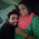 Avinash Tiwary Instagram - See I can still fit into your arms!! #HappyMothersDay 😘😘😘😘