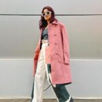 Avneet Kaur Instagram – Colour blocking!!! 🤍💗💚 #styledbyme #colourpallette 

Outfit: @saangi_pret 
stylist: @digitallydiksha 

winter wear : @shop.dlanxa 
Style partner: @styling.your.soul

Belt- @maisonvalentino 
Shades- @dior 
Bag- @katespadeny 
Boots- @hm Mumbai, Maharashtra